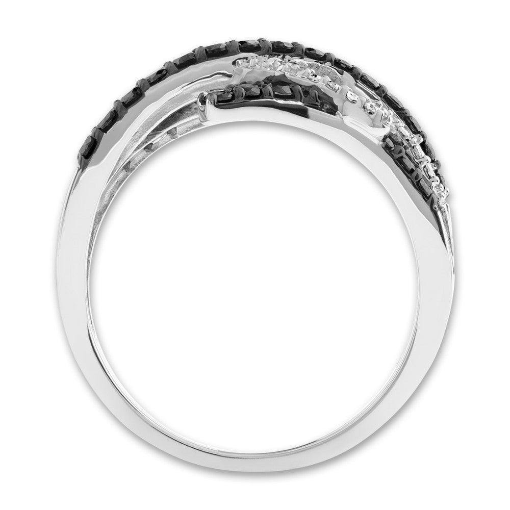 Ring 18k White Gold Diamond 0.47 ct, 41 Stones, w-si