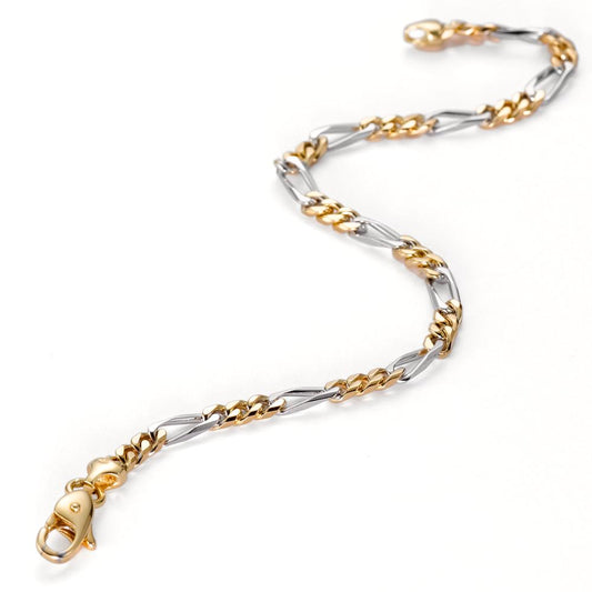 Bracelet 18k Yellow Gold, 18k White Gold 19 cm