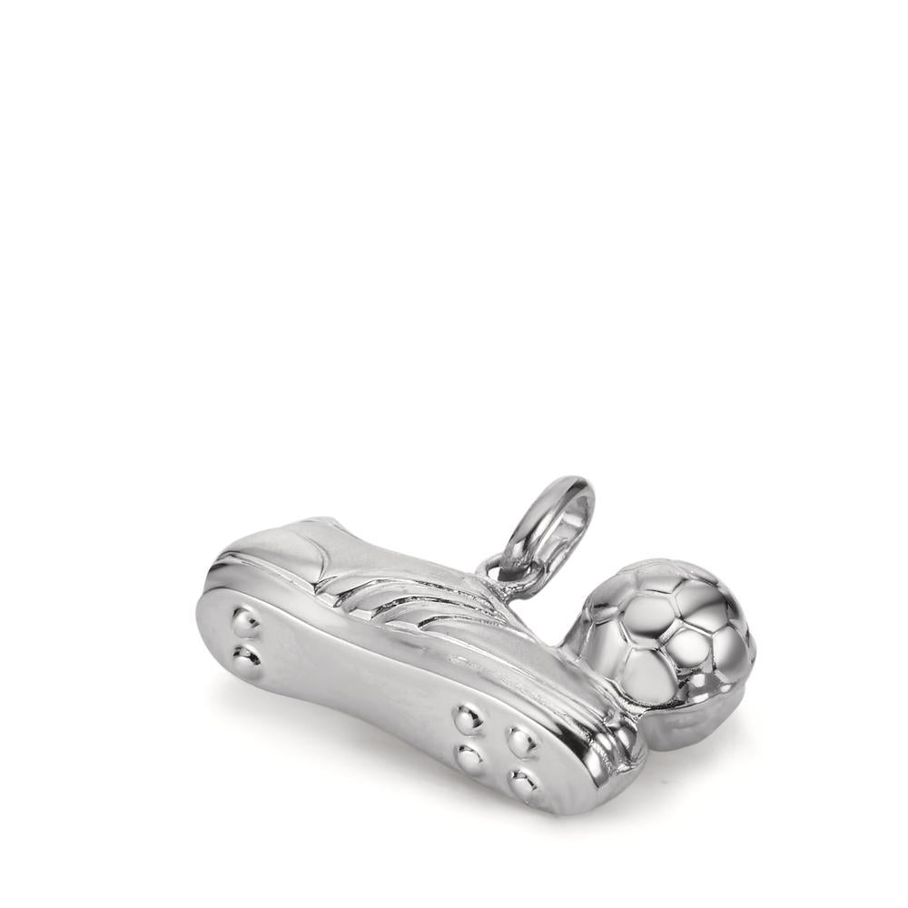Pendant Silver Rhodium plated Football