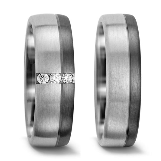 Wedding Ring Palladium 500 , 9k White Gold