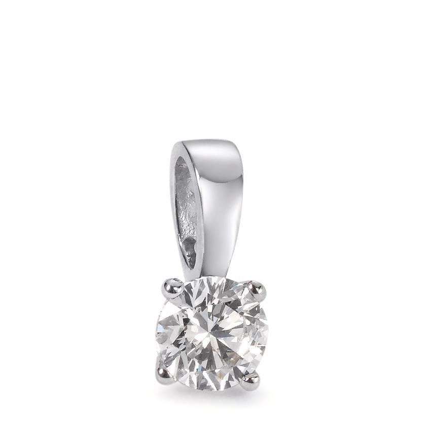 Pendant 18k White Gold Diamond White, 0.25 ct, brilliant, w-si