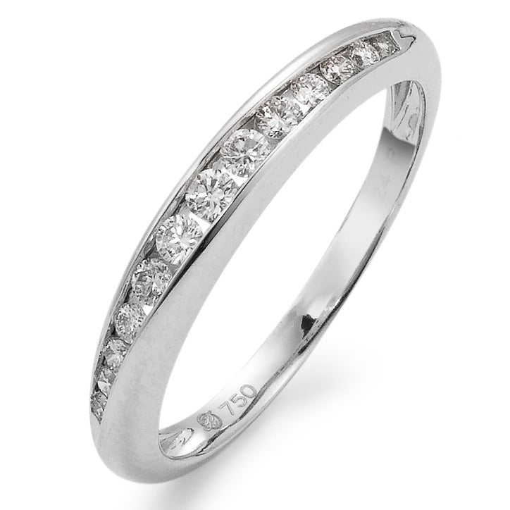 Memory ring 18k White Gold Diamond White, 0.23 ct, 13 Stones, w-si