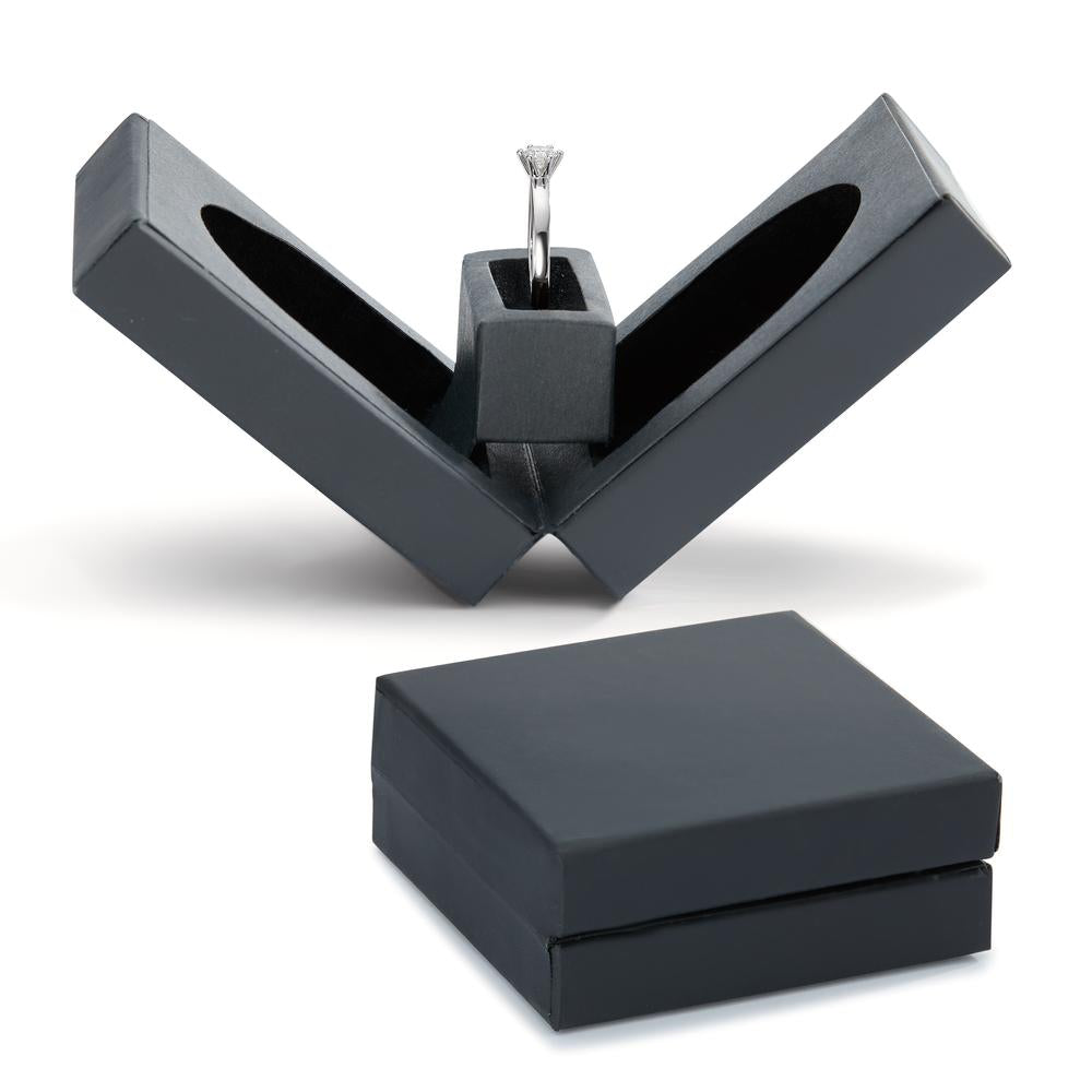 Solitaire ring 18k White Gold Diamond White, 0.20 ct, brilliant, w-si