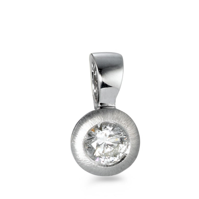 Pendant 18k White Gold Diamond 0.30 ct, w-si