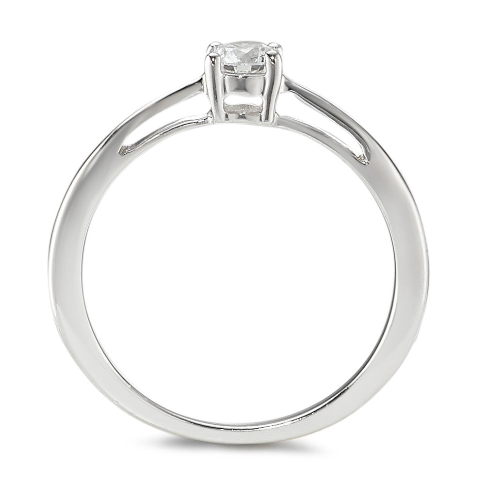 Solitaire ring 18k White Gold Diamond 0.25 ct, w-si