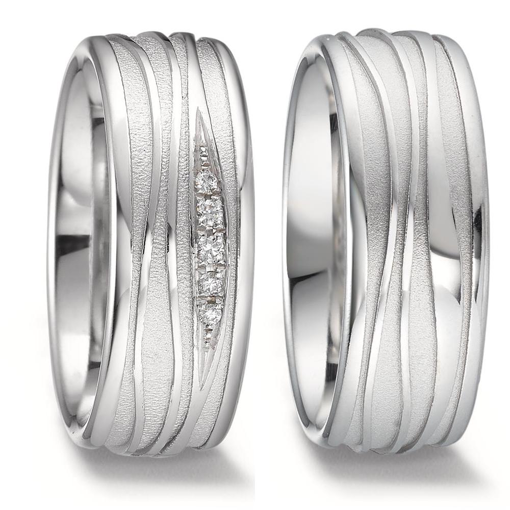 Wedding Ring 9k White Gold