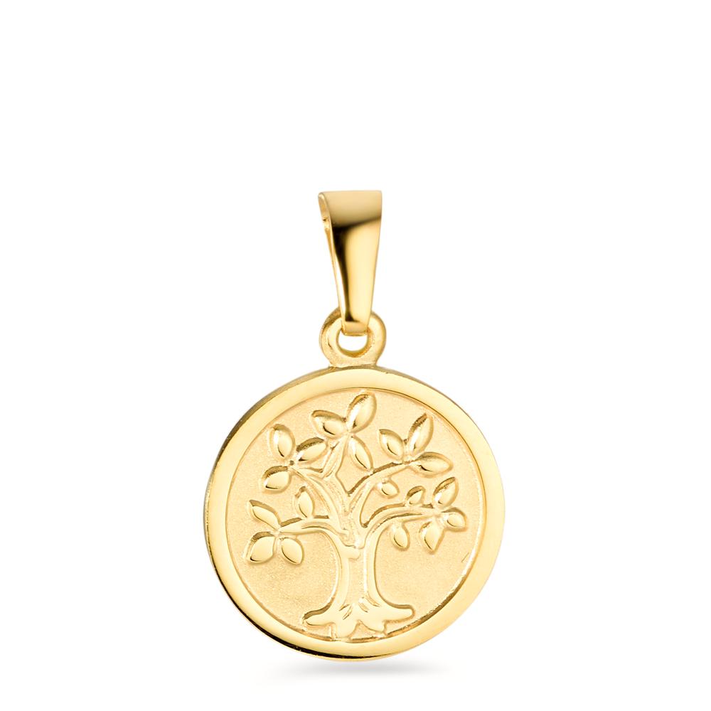 Pendant 18k Yellow Gold Tree Of Life Ø12 mm – Rhomberg Schmuck GmbH