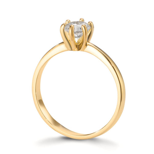 Solitaire ring 18k Yellow Gold Lab-grown Diamond 0.50 ct, w-si
