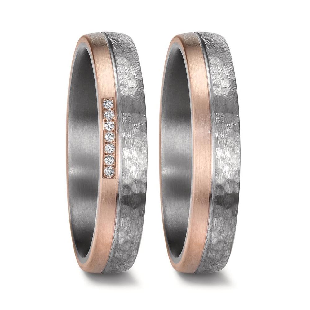 Wedding Ring Tantal 999, 14k Rose Gold