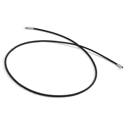 Cord necklace Silicone, Stainless steel 50 cm