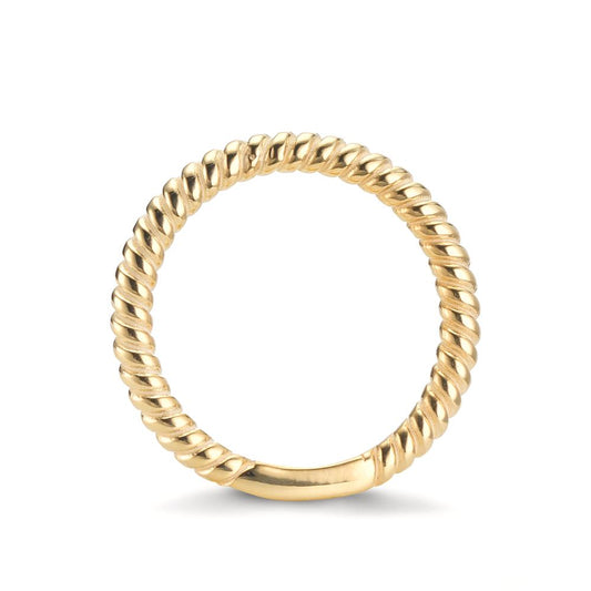 Stacking ring Silver Yellow Gold plated