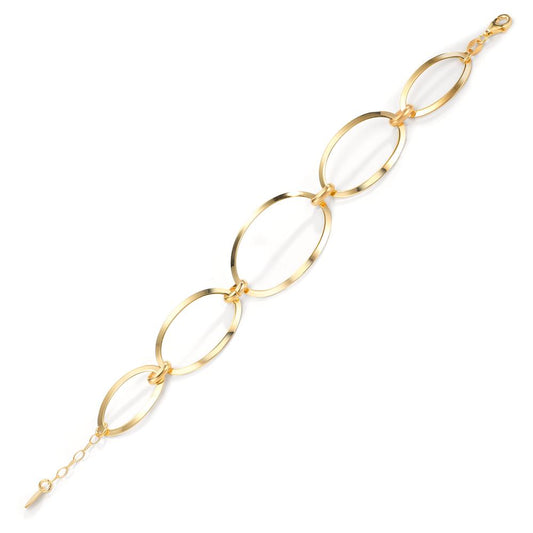 Bracelet Silver Yellow Gold plated 17-19 cm
