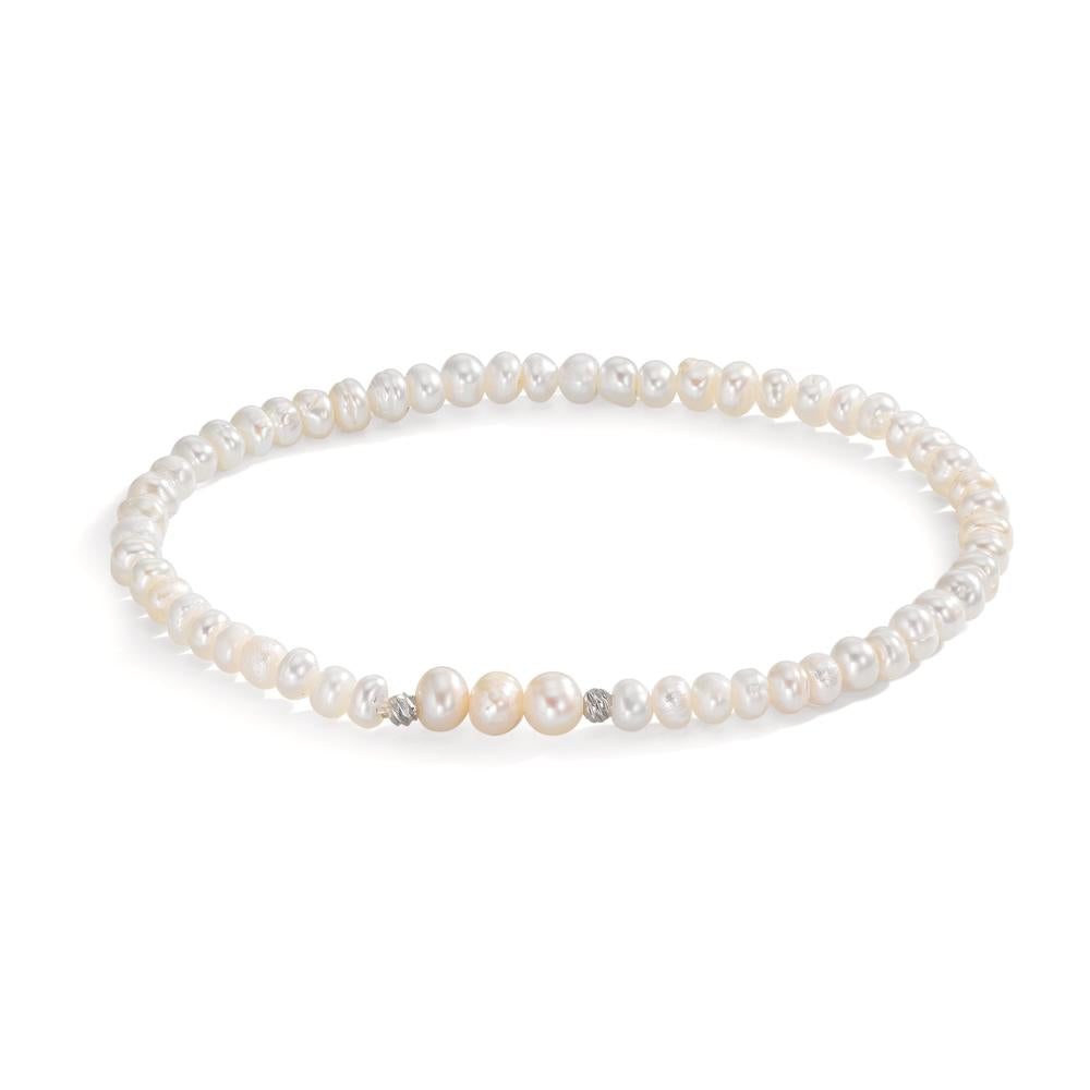 Bracelet Stainless steel Freshwater pearl 3.5-4 mm 17 cm