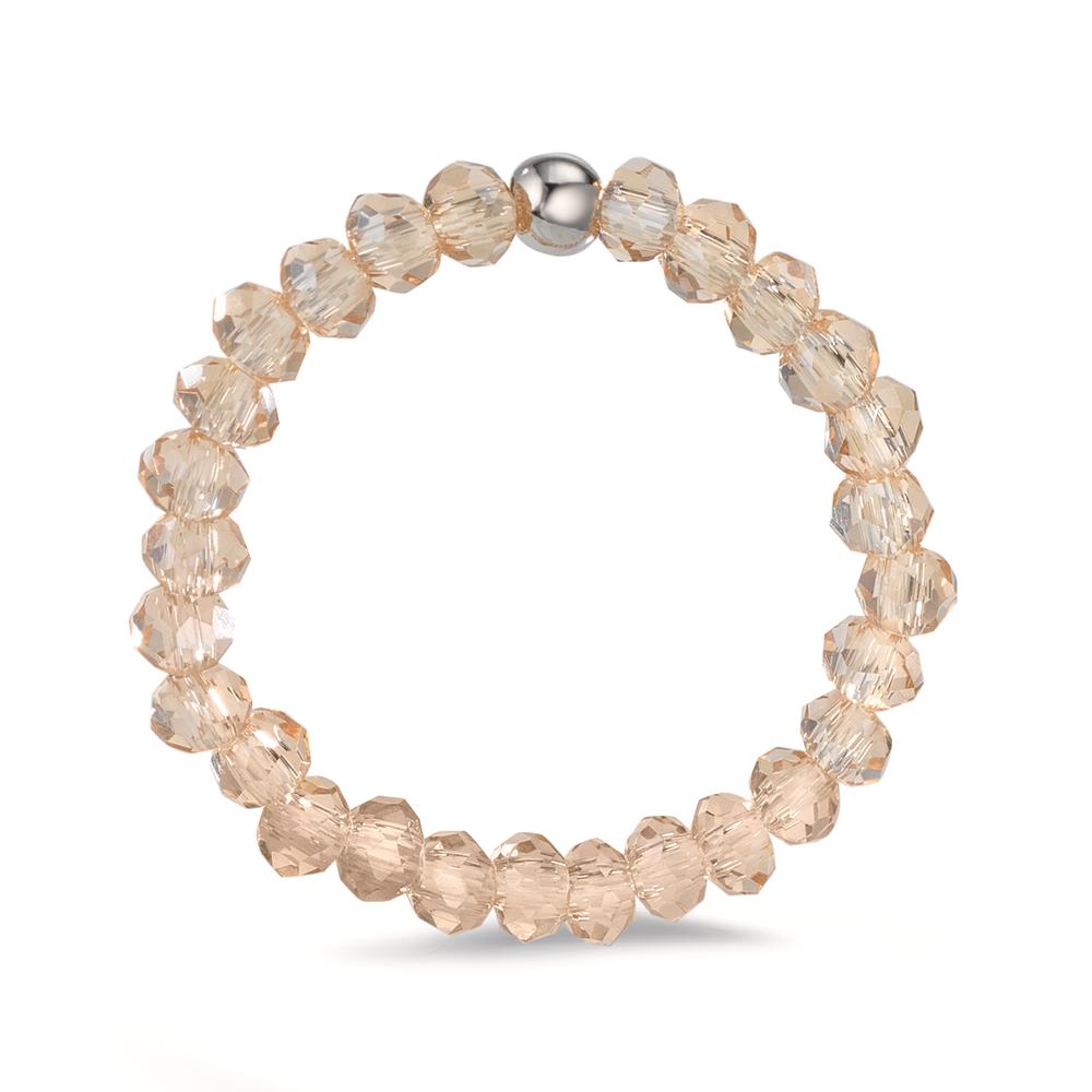 Ring Stainless steel Crystal Champagne, 3 mm