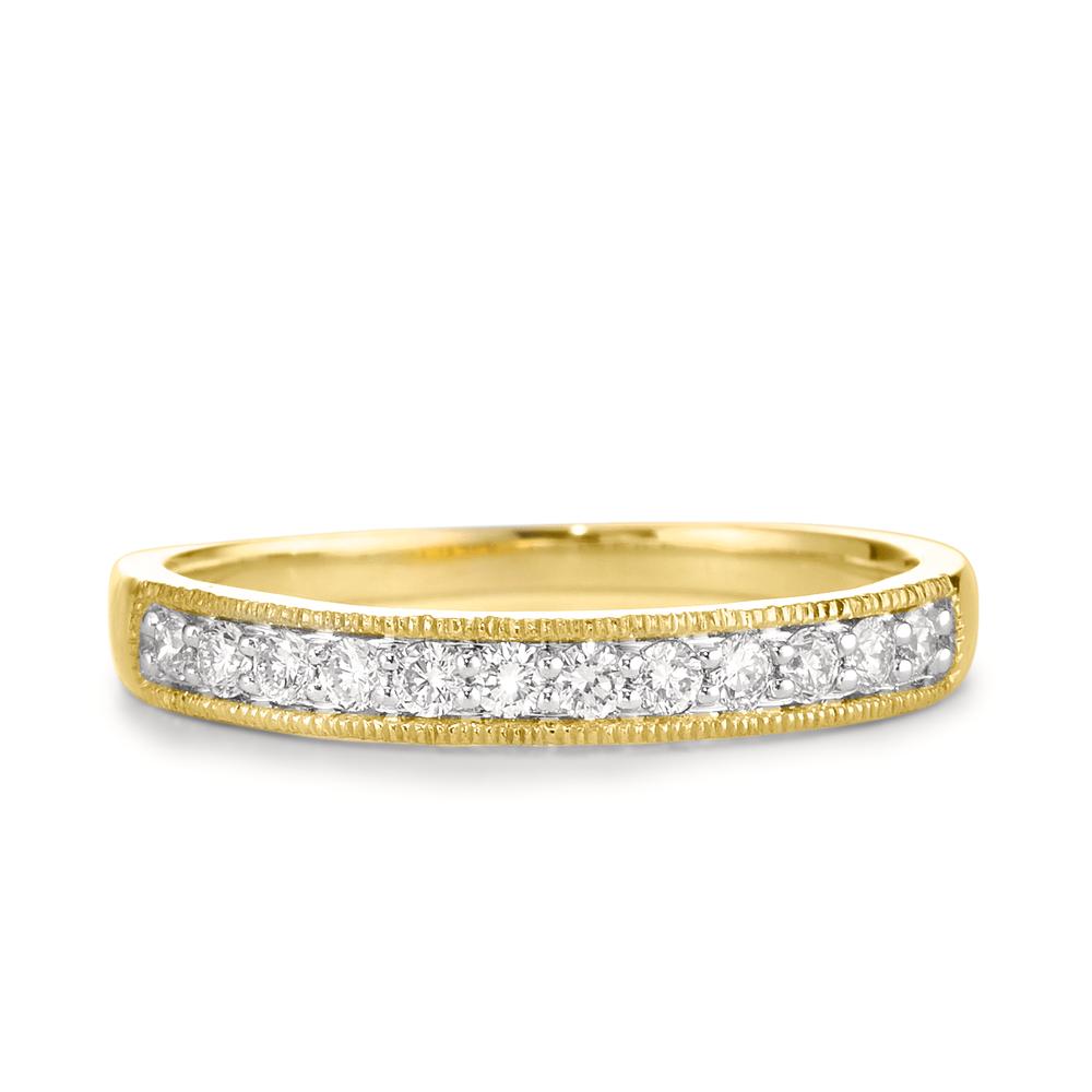 Memory ring 18k Yellow Gold Diamond 0.25 ct, 12 Stones, w-pi3