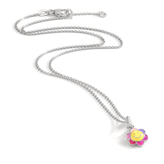 Necklace with pendant Silver Rhodium plated 36 cm