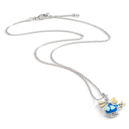 Necklace with pendant Silver Rhodium plated Helicopter 38-40 cm
