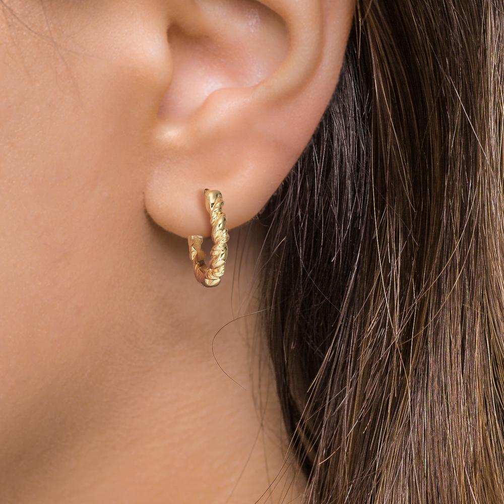 Hinged hoop 9k Yellow Gold