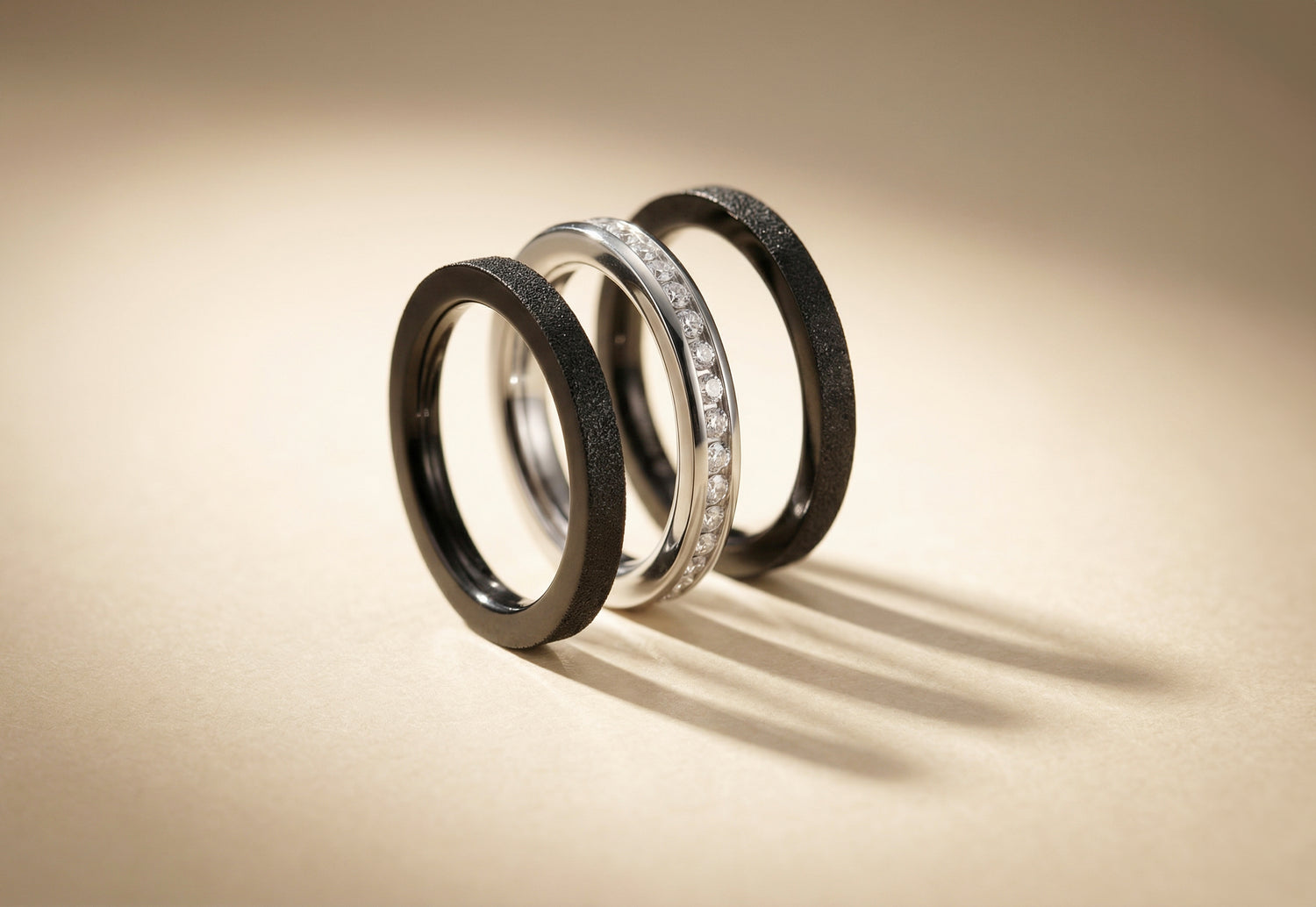 Damen - Ringsets - Edelstahl