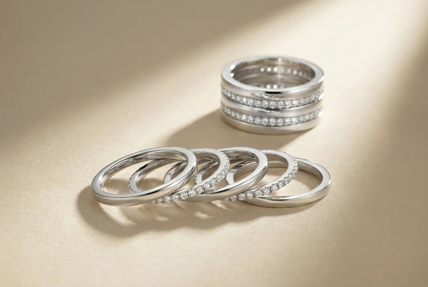 Damen - Ringsets - Silber