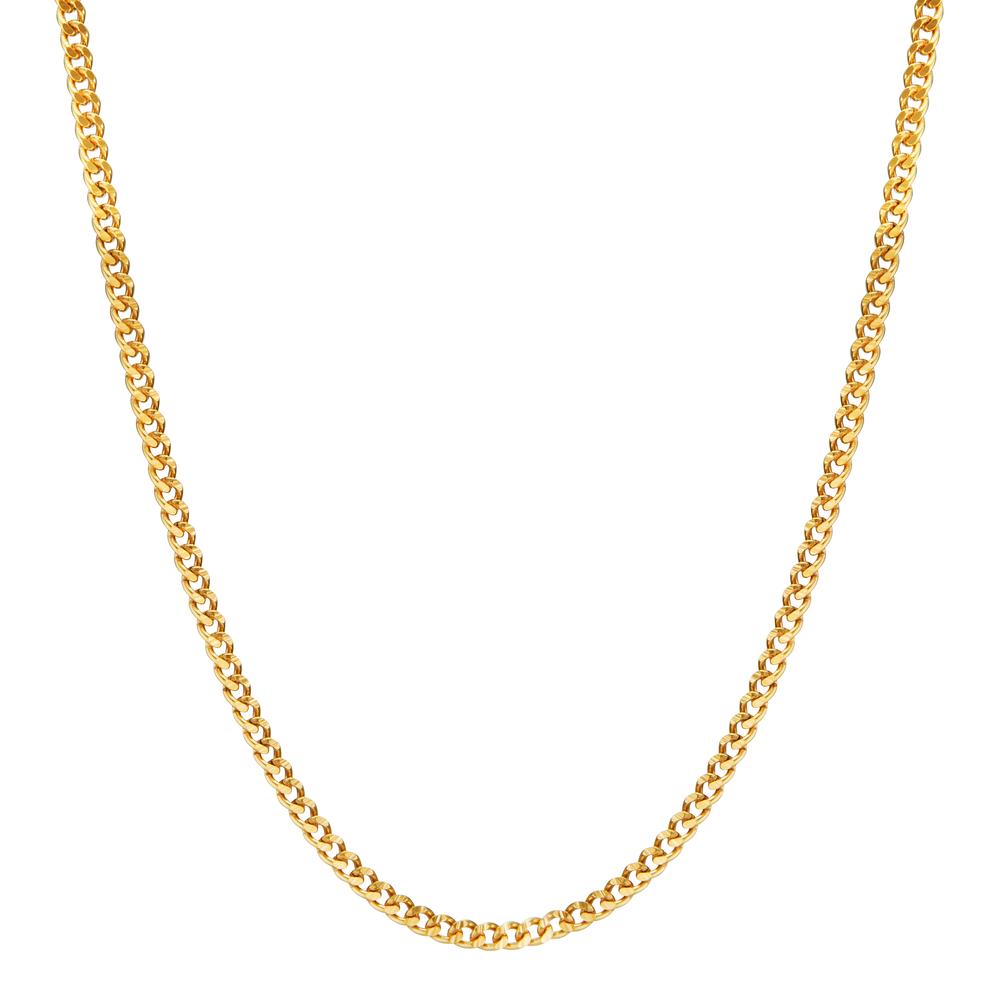Curb-Necklace 18k Yellow Gold 38 cm