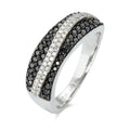 Ring 18k White Gold Diamond 0.61 ct, 92 Stones, w-si