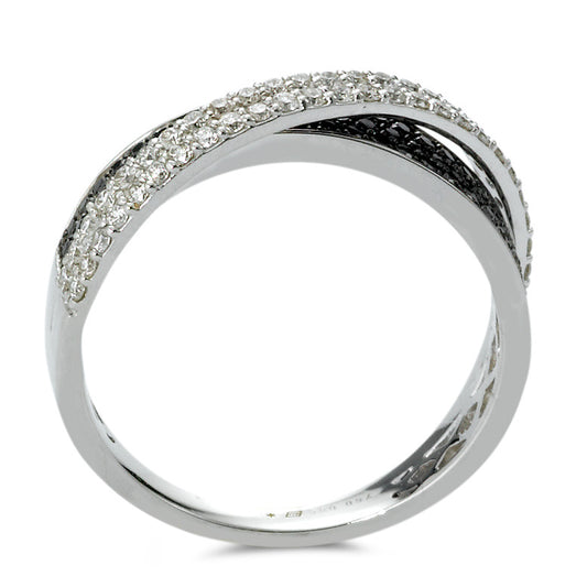 Ring 18k White Gold Diamond 0.85 ct, w-si