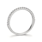 Memory ring 18k White Gold Diamond 0.25 ct, 21 Stones, w-si