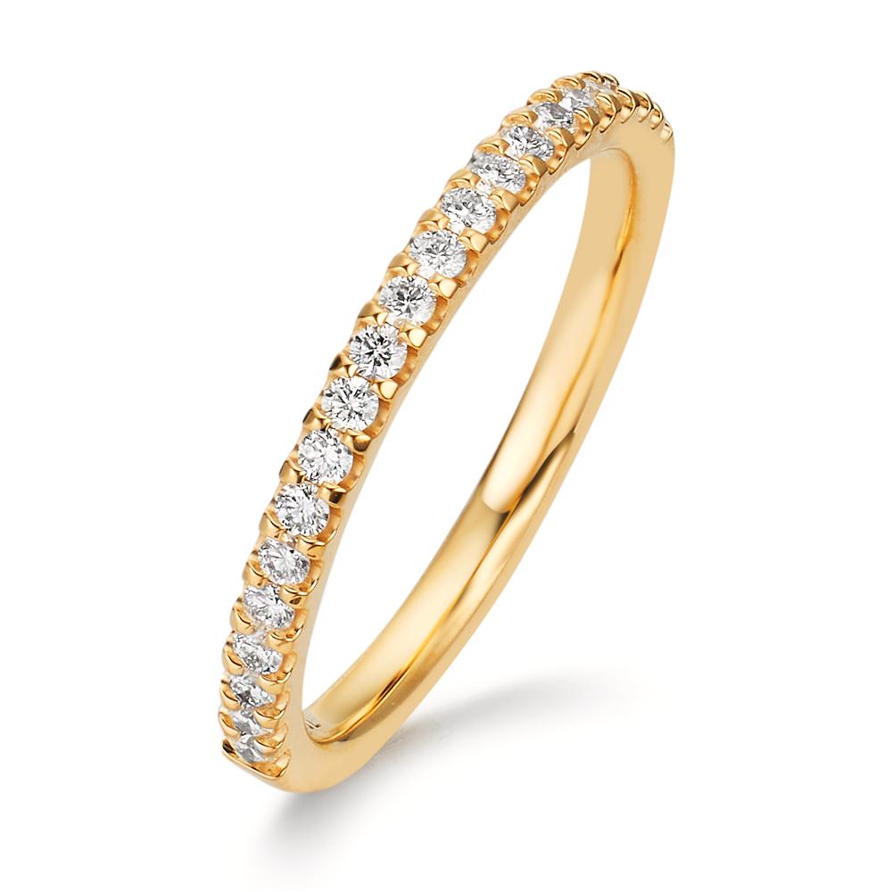 Memory ring 18k Yellow Gold Diamond 0.25 ct, w-si