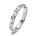 Ring 18k White Gold Diamond 0.13 ct, 24 Stones, w-si Star