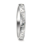 Ring 18k White Gold Diamond 0.13 ct, 24 Stones, w-si Star