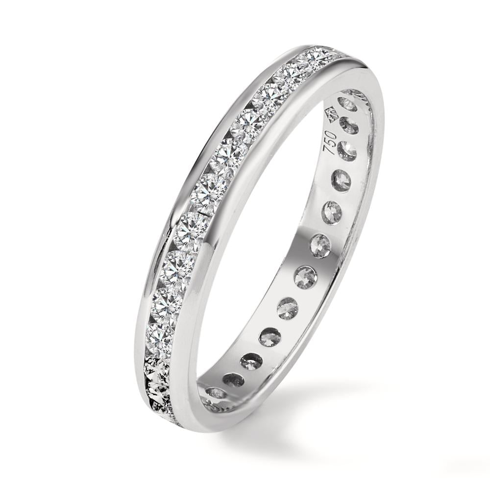 Memory ring 18k White Gold Diamond 1 ct, w-si