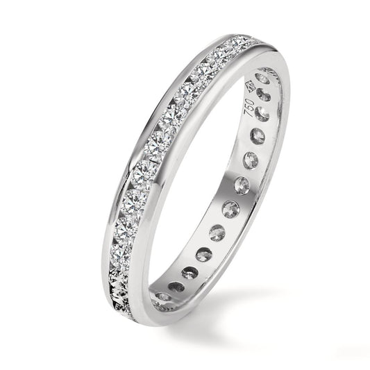 Memory ring 18k White Gold Diamond 1 ct, w-si