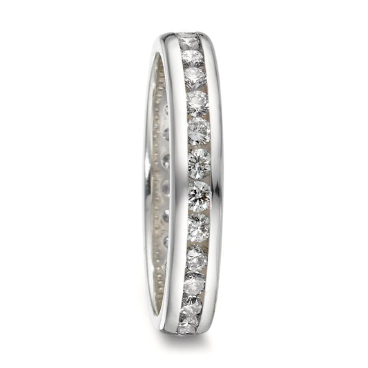 Memory ring 18k White Gold Diamond 1 ct, w-si