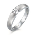 Solitaire ring 18k White Gold Diamond White, 0.20 ct, w-si Ø3.8 mm