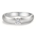 Solitaire ring 18k White Gold Diamond White, 0.20 ct, w-si Ø3.8 mm