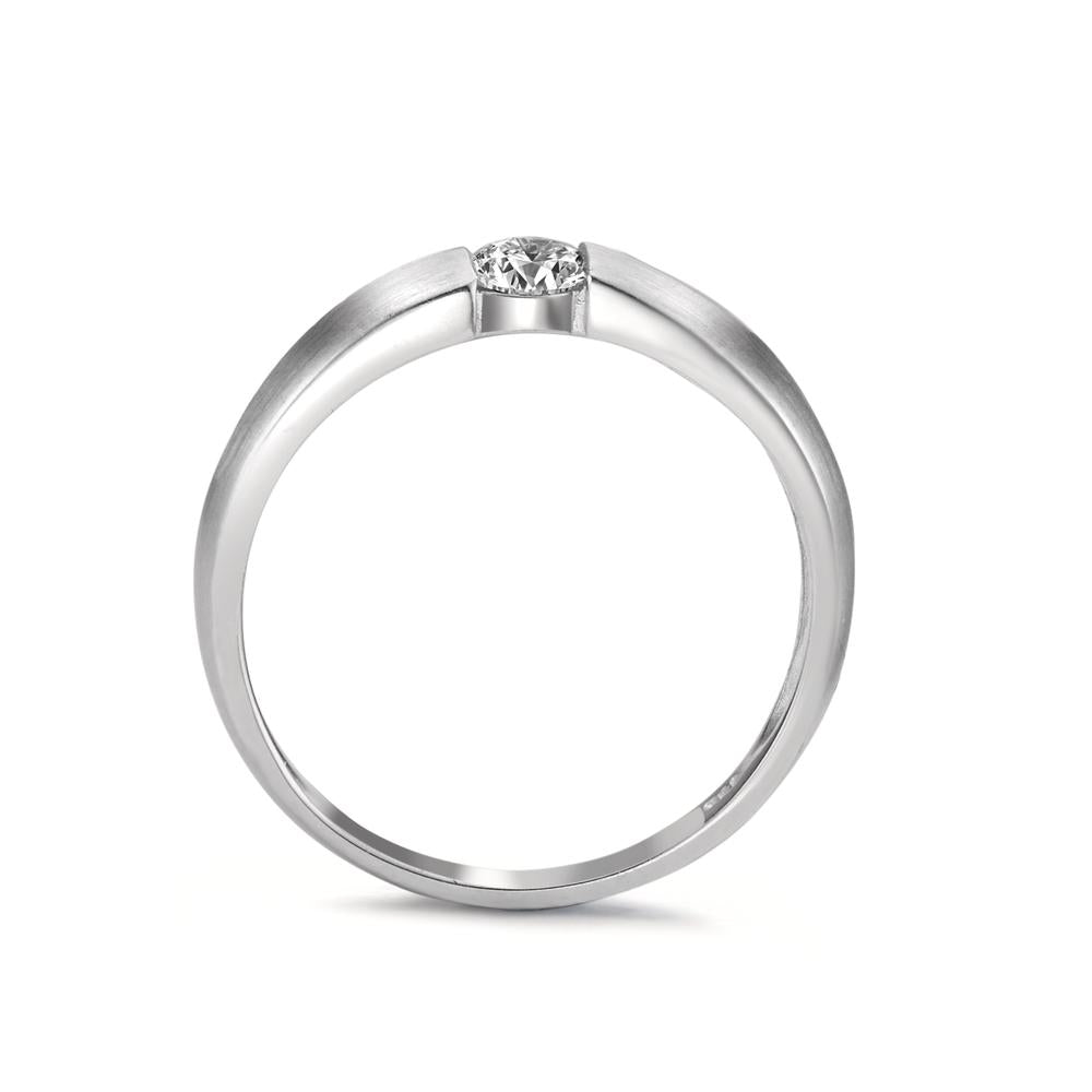 Solitaire ring 18k White Gold Diamond White, 0.20 ct, w-si Ø3.8 mm