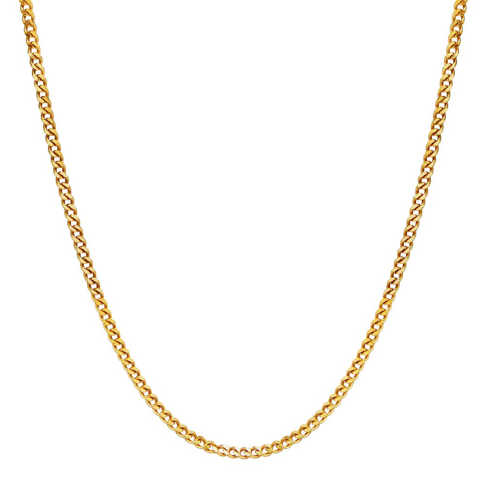 Curb-Necklace 18k Yellow Gold