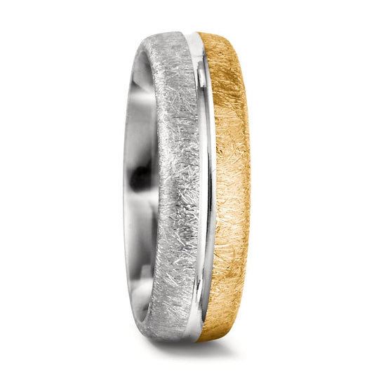 Wedding Ring 18k Yellow Gold, 18k White Gold