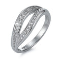 Ring 18k White Gold Diamond 0.22 ct, 22 Stones, w-si
