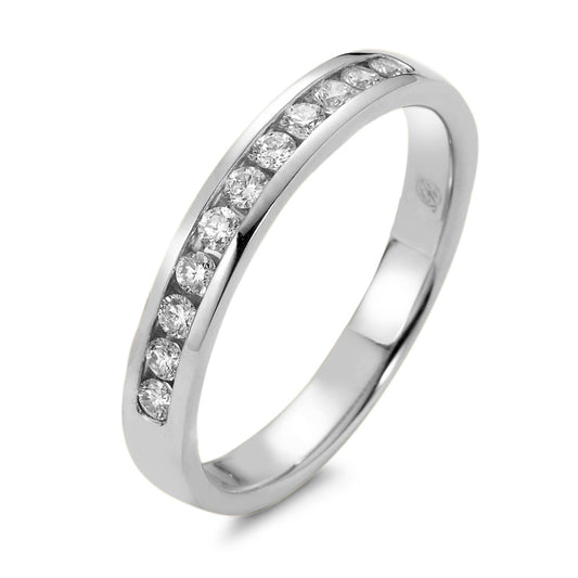 Memory ring 18k White Gold Diamond 0.25 ct, 11 Stones, w-si