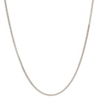 Curb-Necklace 18k White Gold
