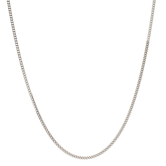 Curb-Necklace 18k White Gold