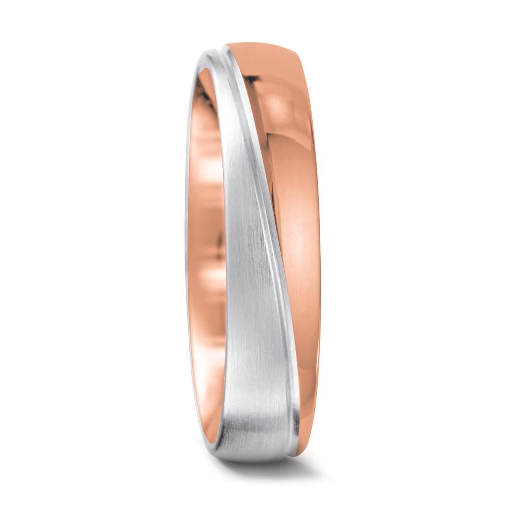 Wedding Ring 18k Red Gold, 18k White Gold