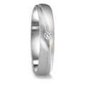 Wedding Ring 18k White Gold Diamond 0.04 ct, tw-vsi