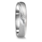 Wedding Ring 18k White Gold Diamond 0.04 ct, tw-vsi