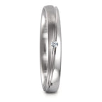 Wedding Ring 18k White Gold Diamond 0.02 ct, tw-vsi