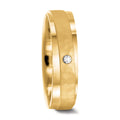 Wedding Ring 18k Yellow Gold Diamond 0.037 ct, w-si