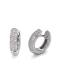 Hinged hoop 18k White Gold Diamond 0.30 ct, 60 Stones, w-si