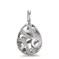 Pendant 18k White Gold Diamond 0.30 ct, 62 Stones, w-si